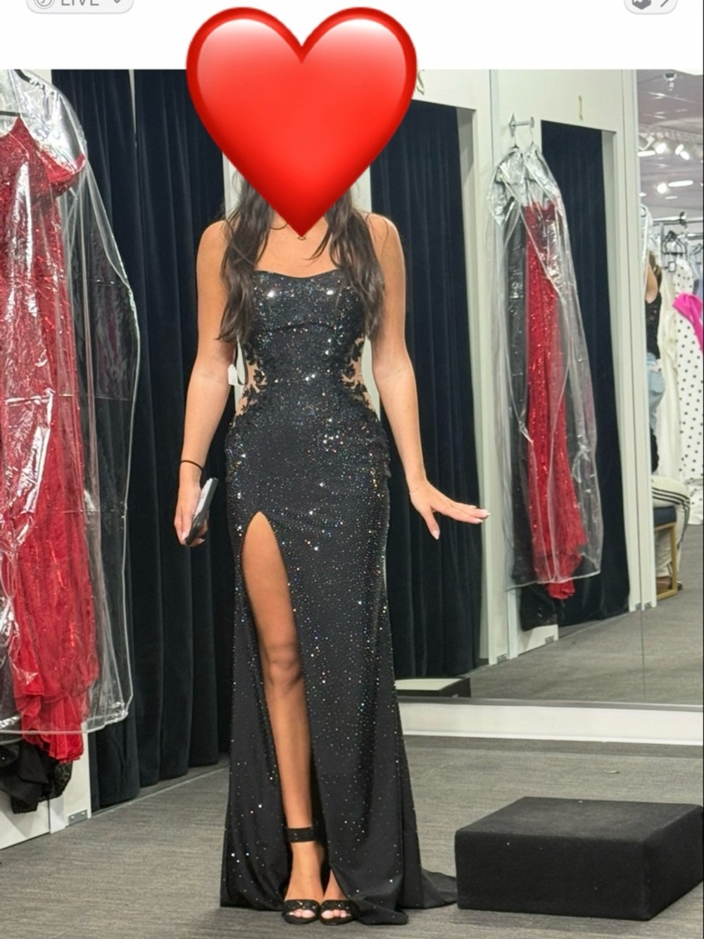 NWT Sherri Hill 57887 black, size 2